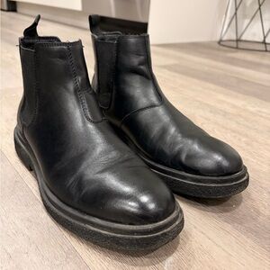 SOLD: Abound Black Leather Men's Chelsea Boots